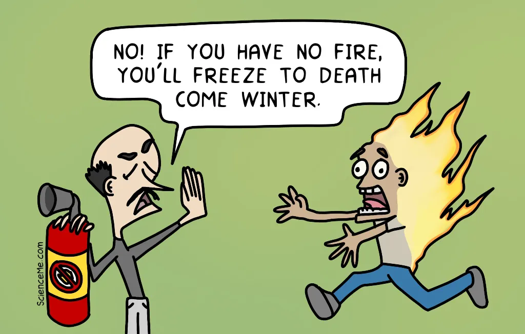Man on Fire Cartoon