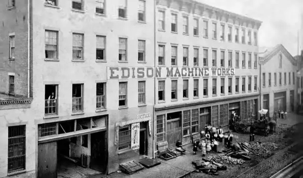 The Edison Machine Works factory in Manhattan