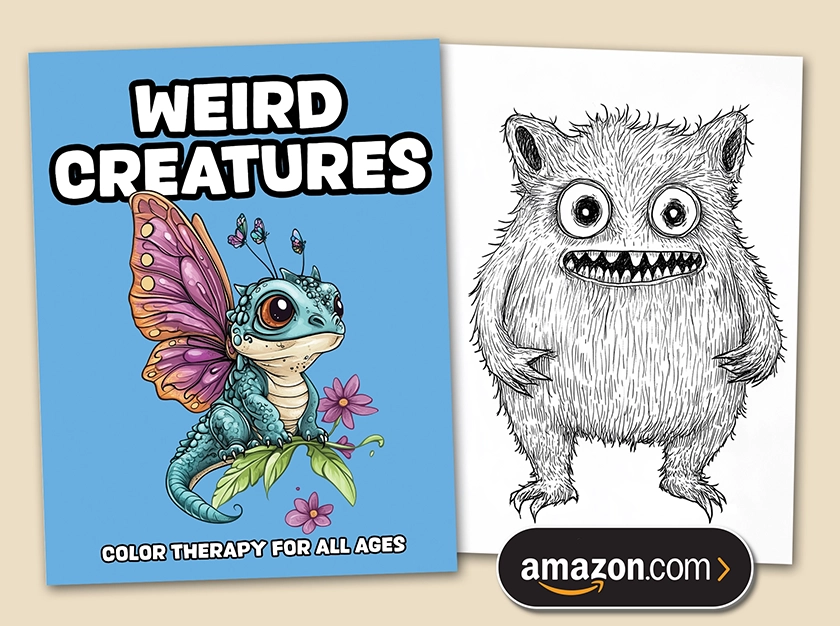 Weird Creatures - Coloring Pages for All Ages